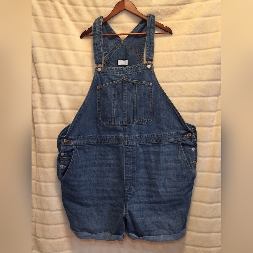 Old Navy Denim Overall Shorts 4X